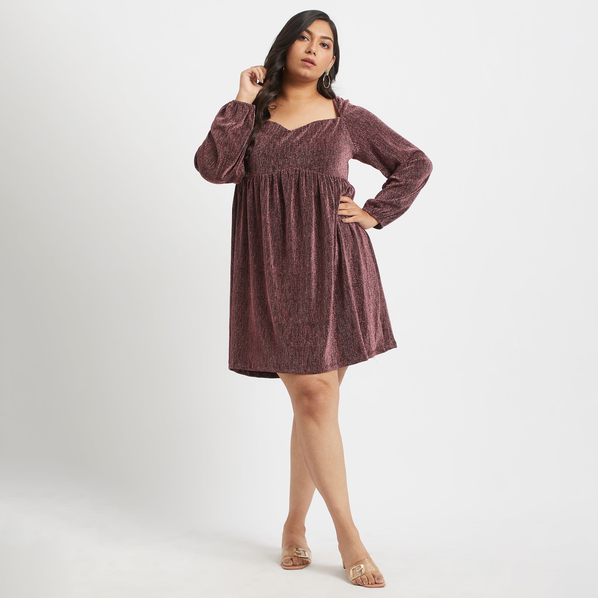 Sweet Serenade Short Dress For Plus Size Women