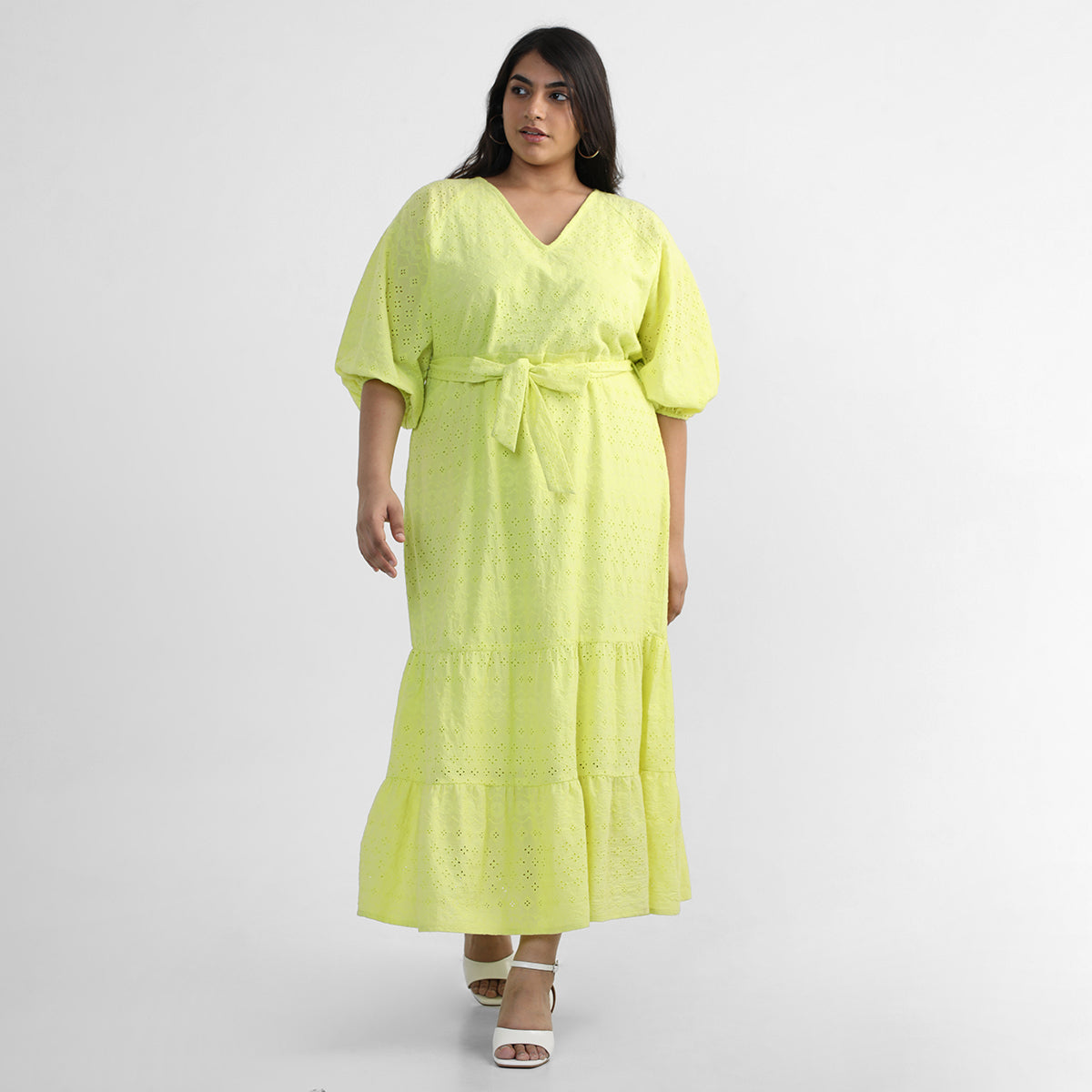 Plus Size Lemon Drop Midi Dress 