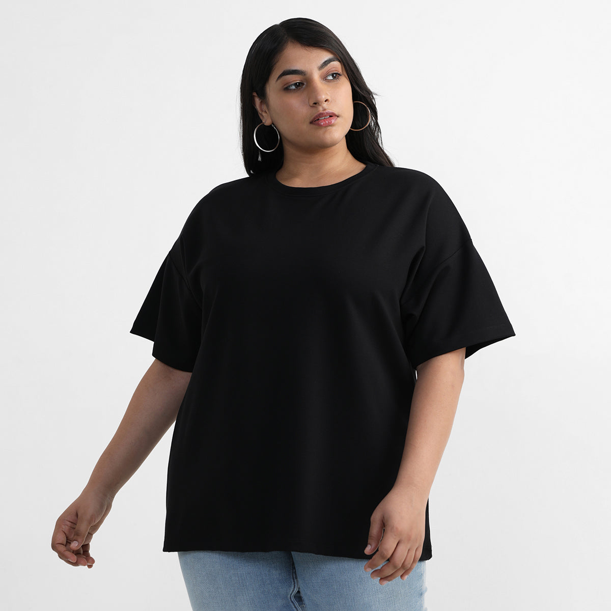 Jersey T-shirt For Plus Size Women