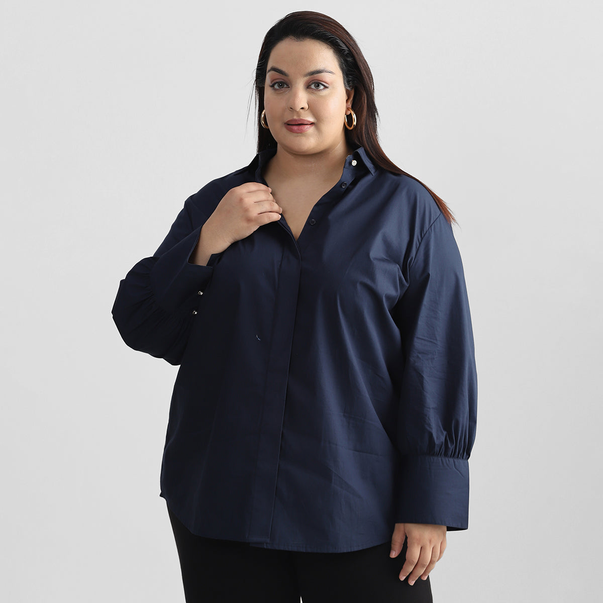 Classic Poplin Navy Shirt