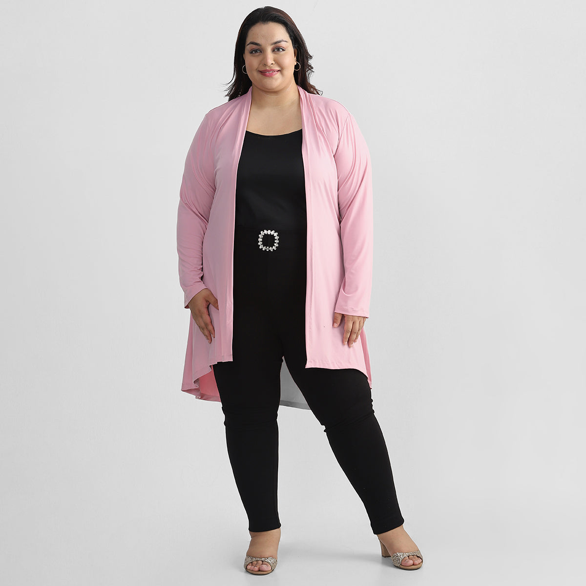 Pink Shrug For Plus Size Women