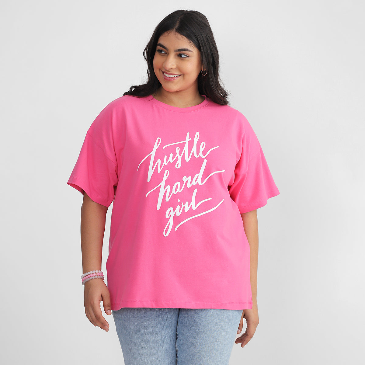 Pink T-shirt for Plus Size Women