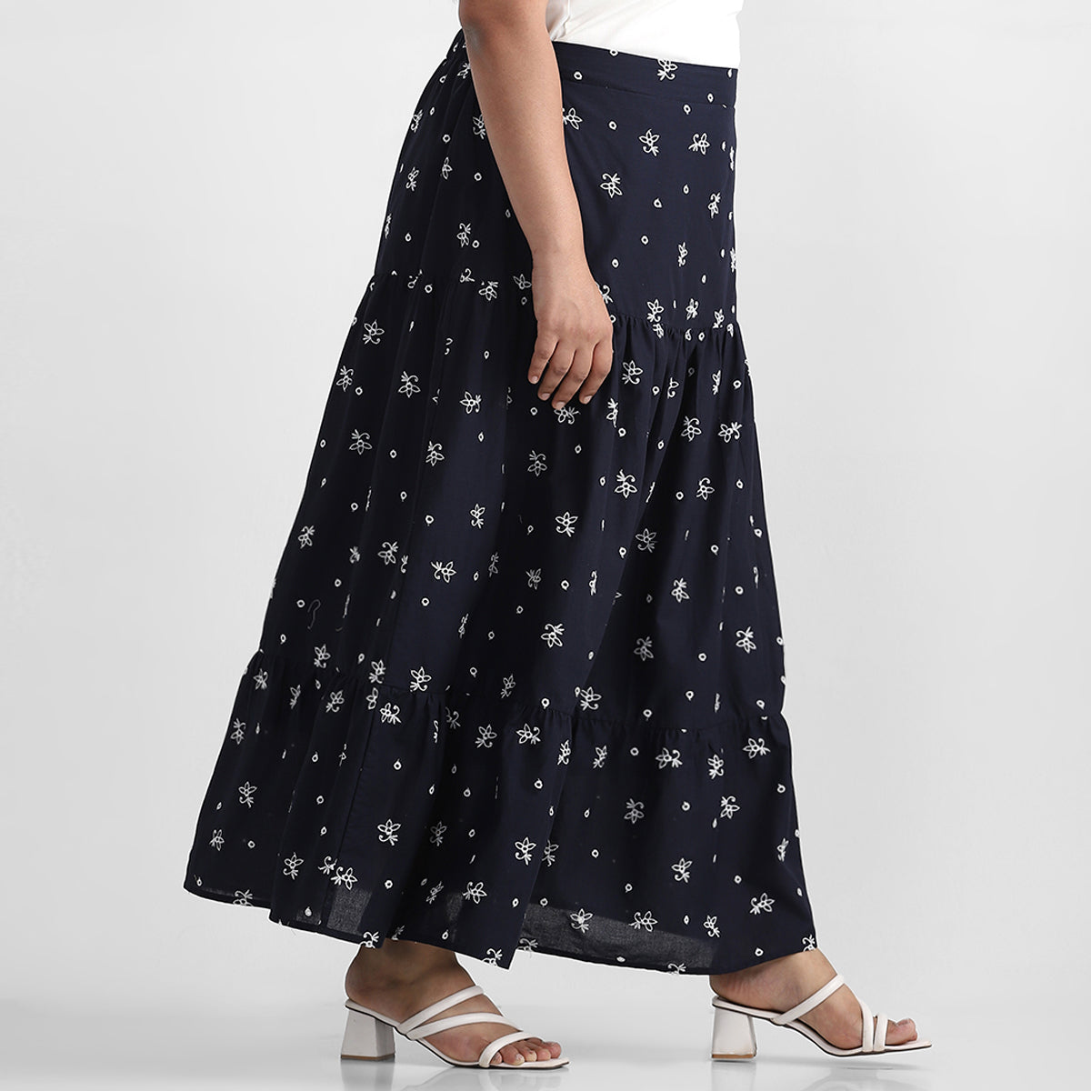 Cotton Schiffli Plus Size Skirts