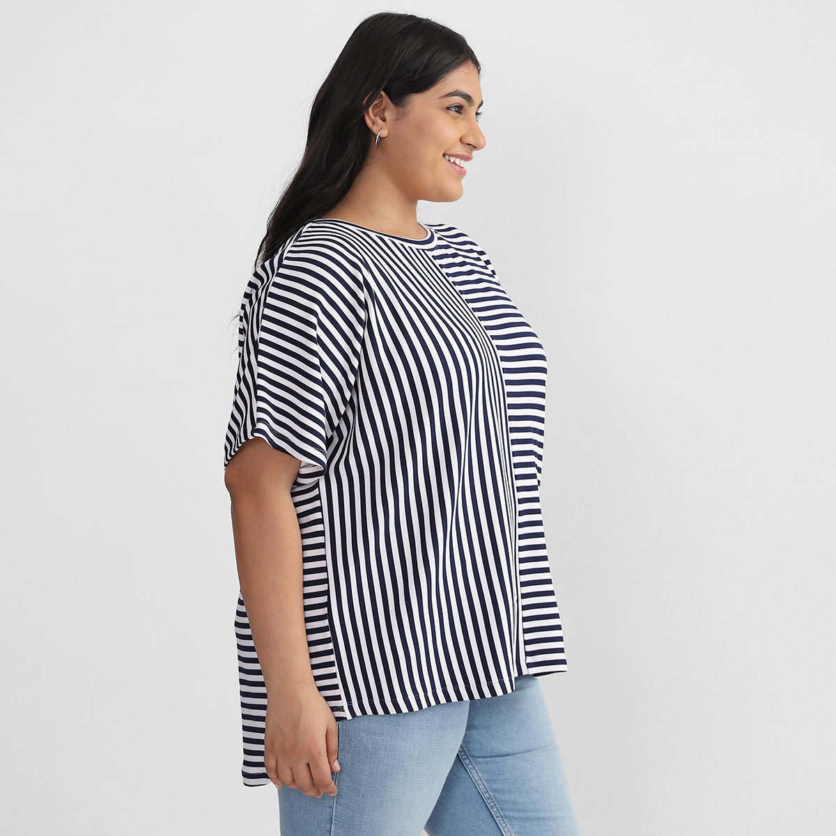 Plus Size Stripes T-shirt 