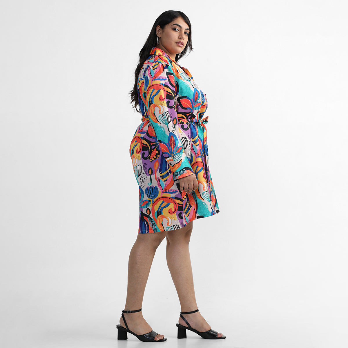 Modern Muse Tie Dress For Plus Size Women