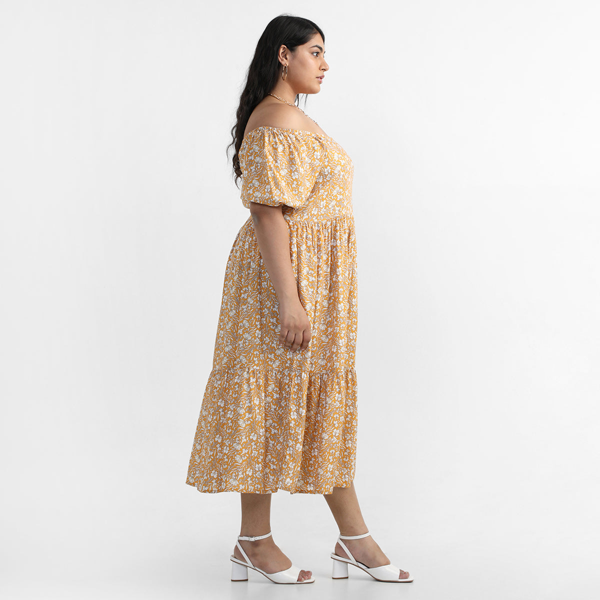 Beachy Vibes Off-Shoulder Dress For Plus Size Women