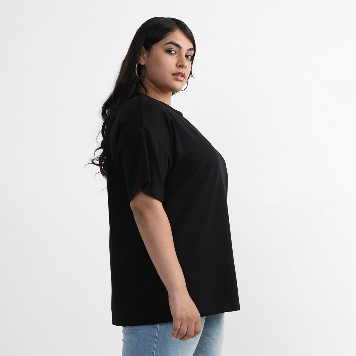 Jersey T-shirt For Plus Size Women