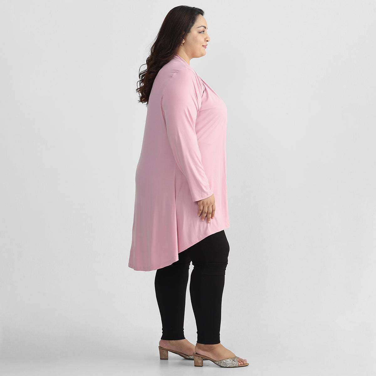 Pink Shrug For Plus Size Women