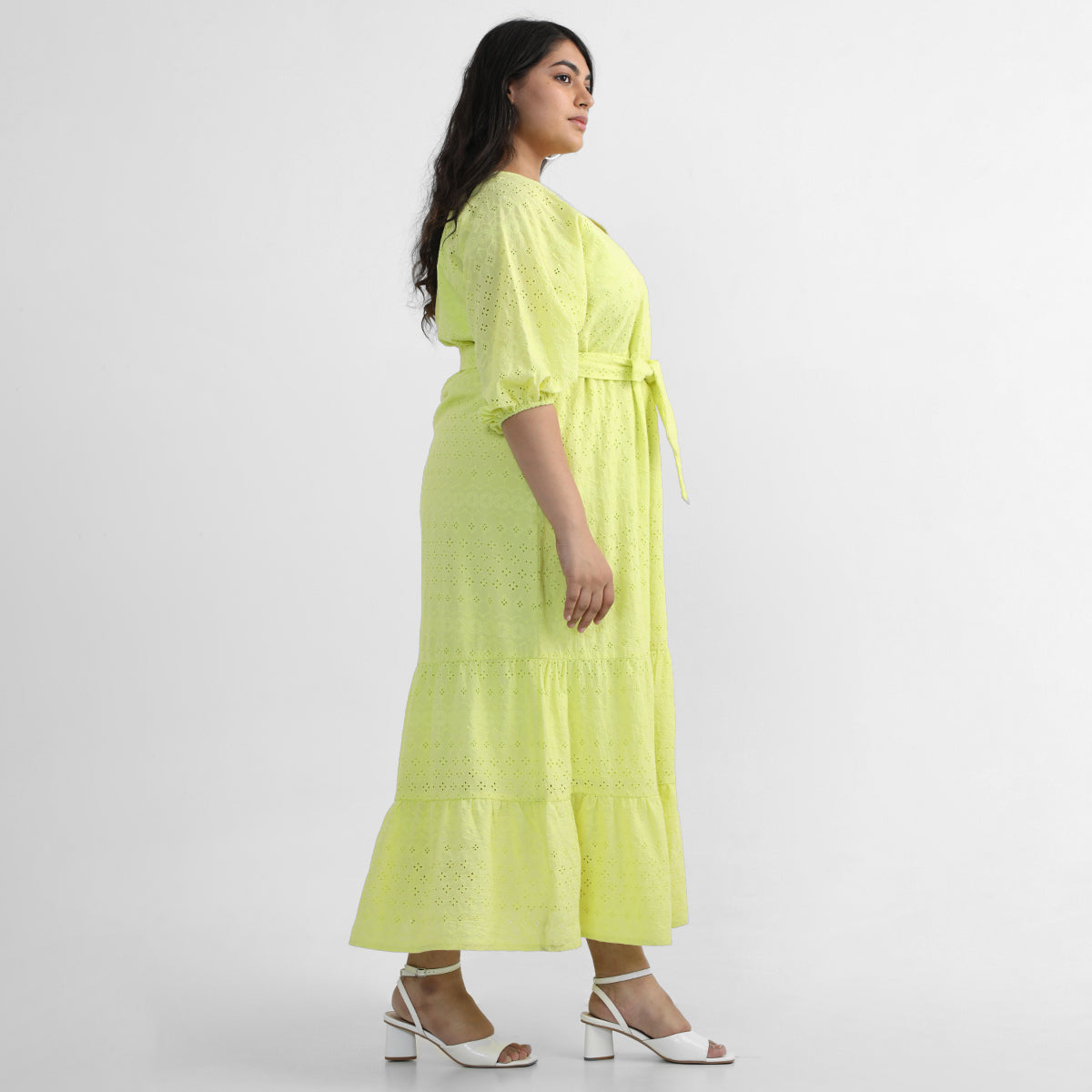 Plus Size Lemon Drop Midi Dress 