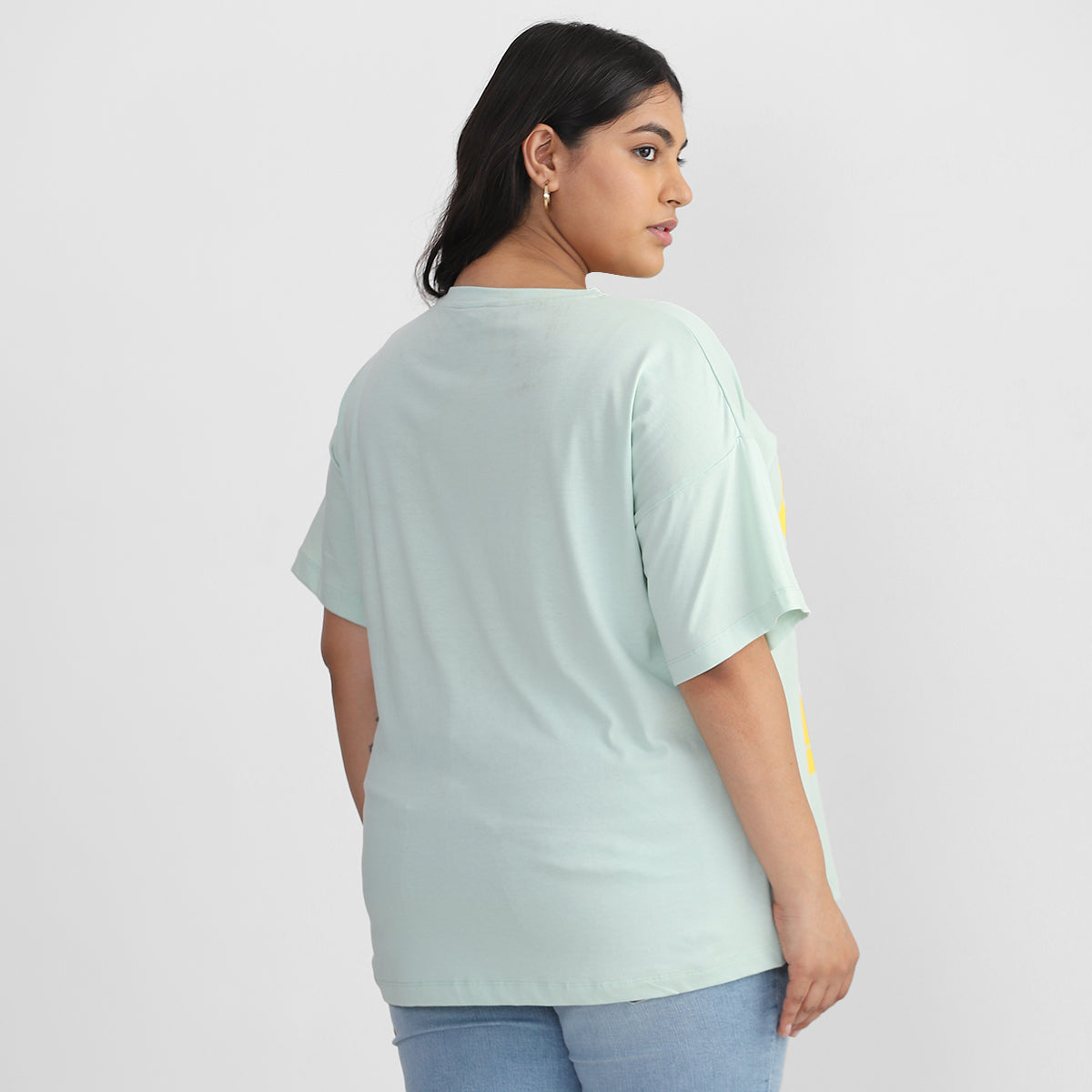 Rose Lips Mint T-shirt For Plus Size Women