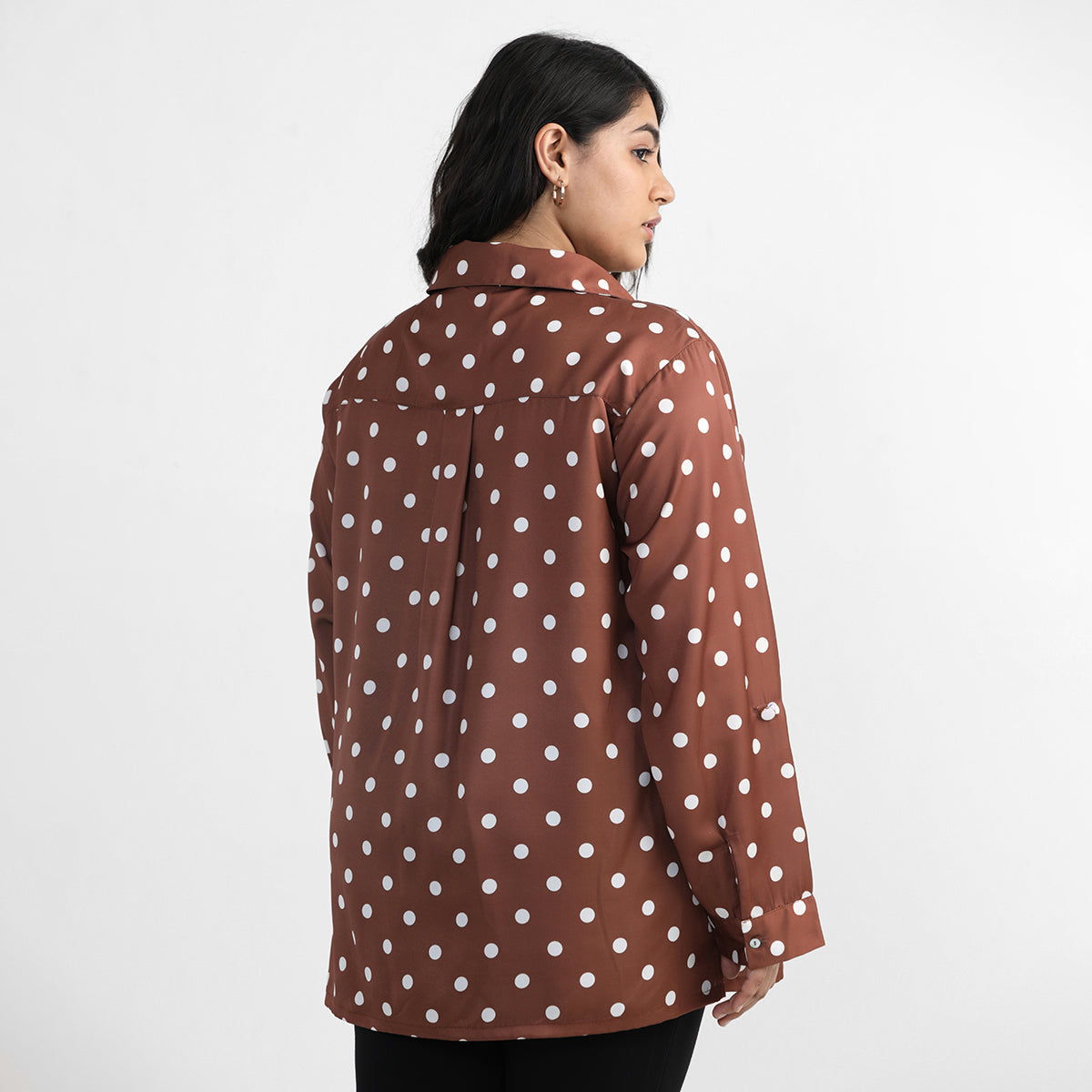 Bronze Polka Dot Top