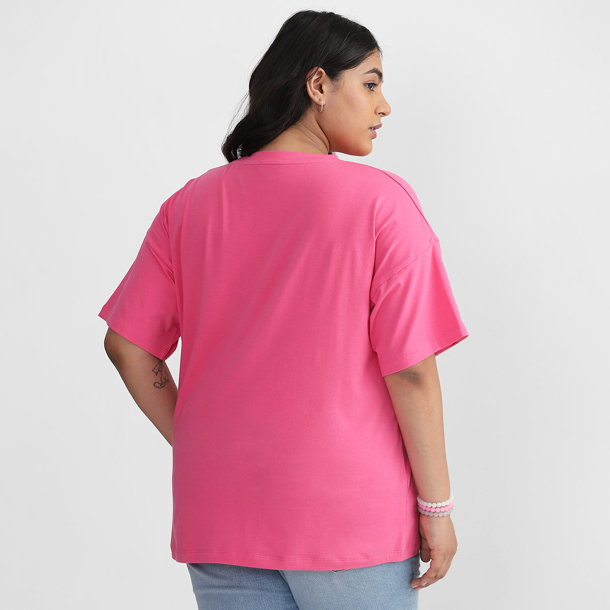 Pink T-shirt for Plus Size Women