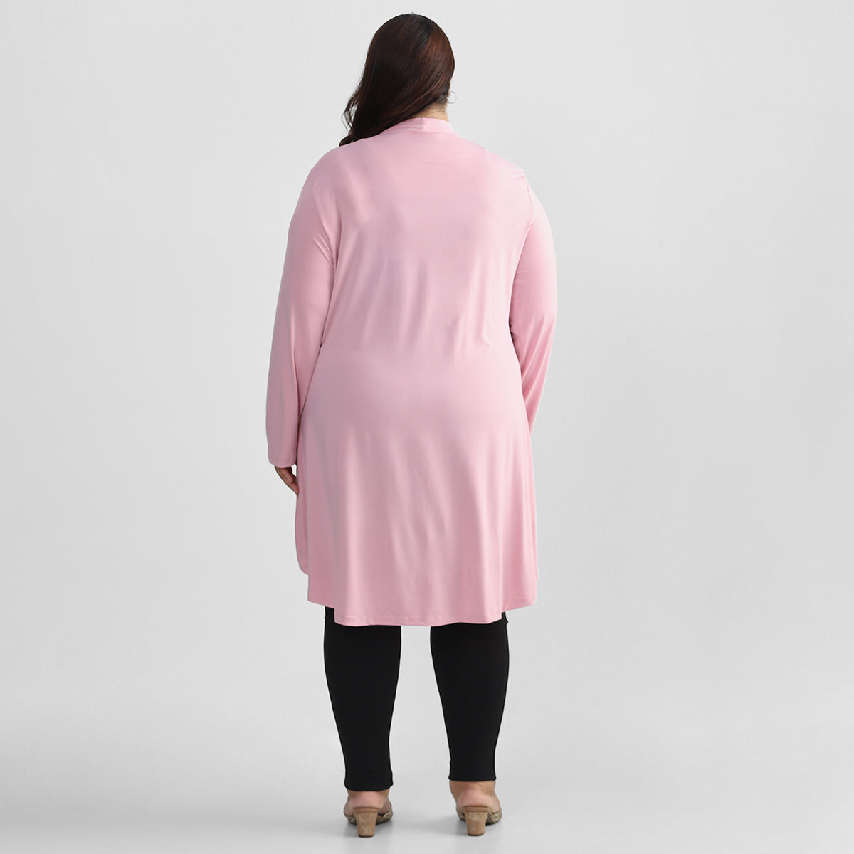 Pink Shrug For Plus Size Women