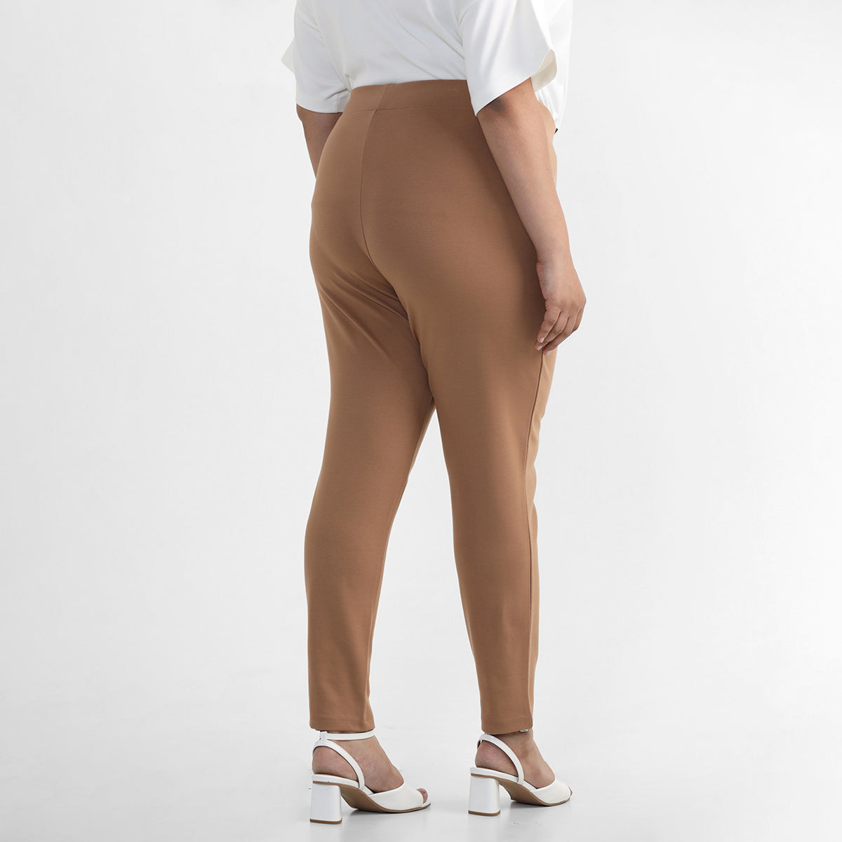 Beige Brown Leggings