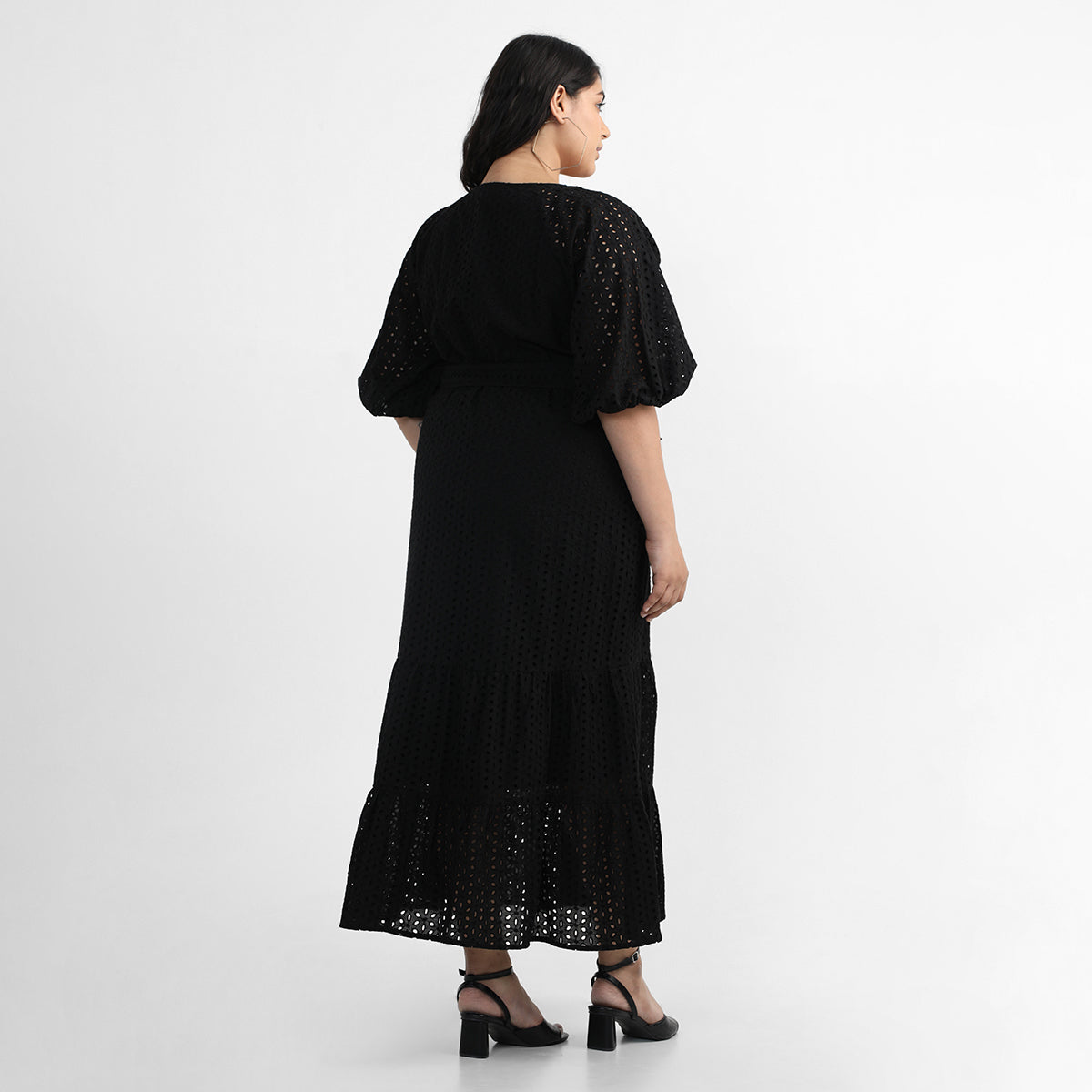 Black Midi Dress For Plus Size Women