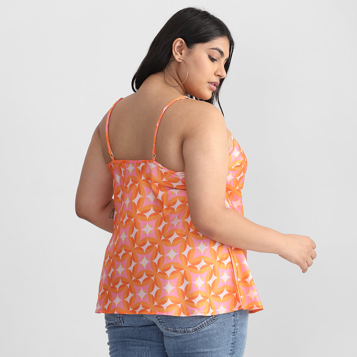 Orange Top For Plus Size 