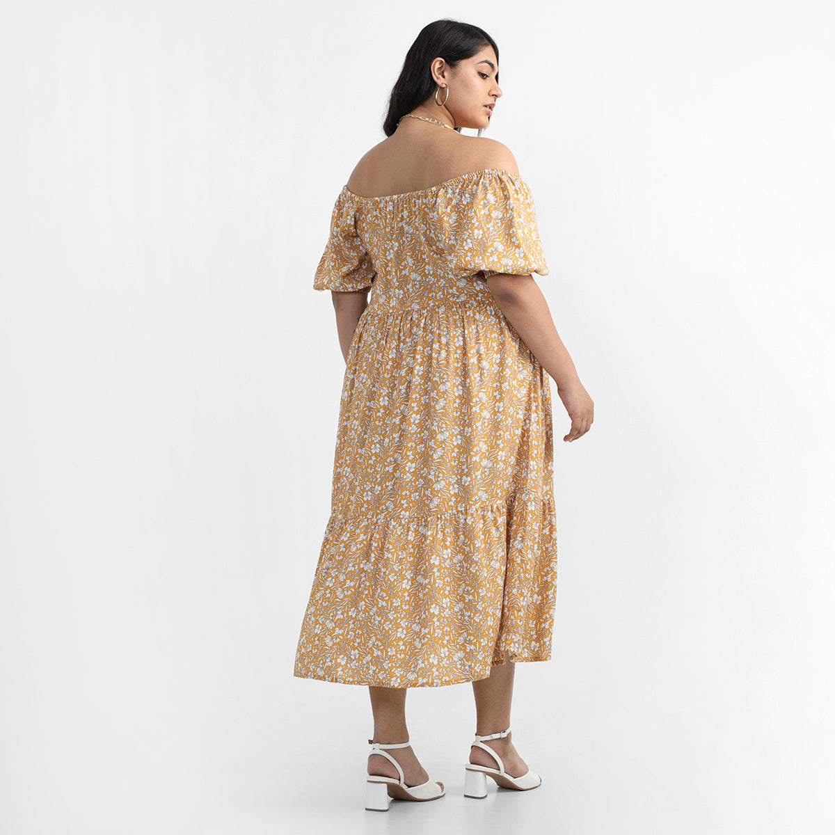 Beachy Vibes Off-Shoulder Dress For Plus Size Women