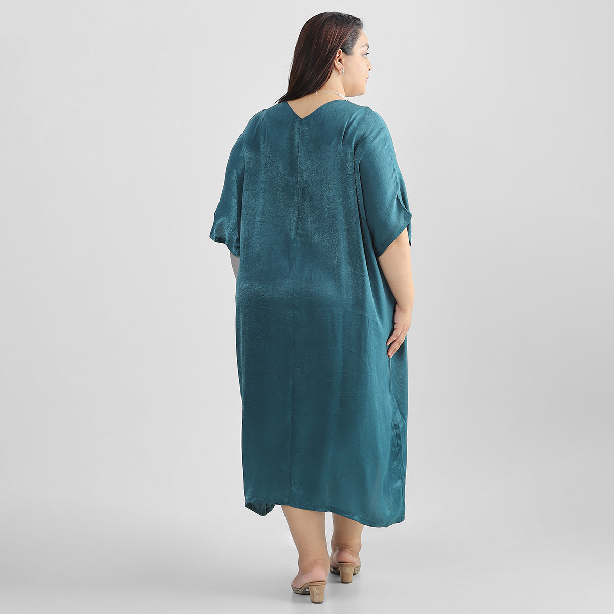 Teal Kaftan For Plus Size Women 