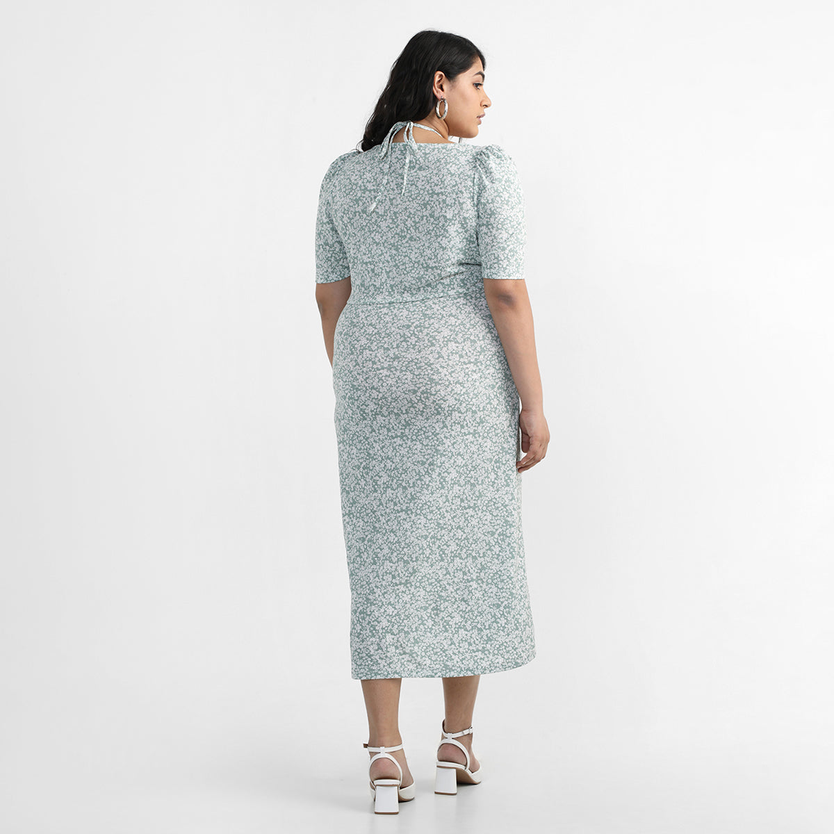 Plus Size Wintergreen Midi Dress 