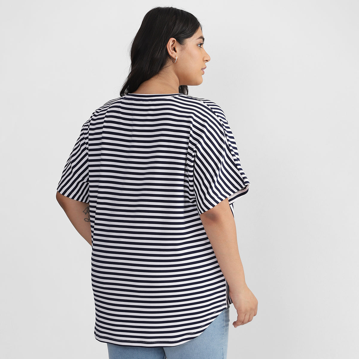 Plus Size Stripes T-shirt 