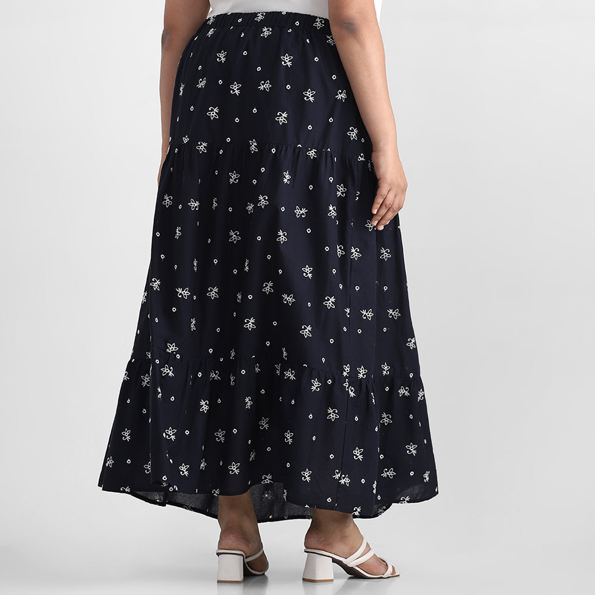 Cotton Schiffli Plus Size Skirts