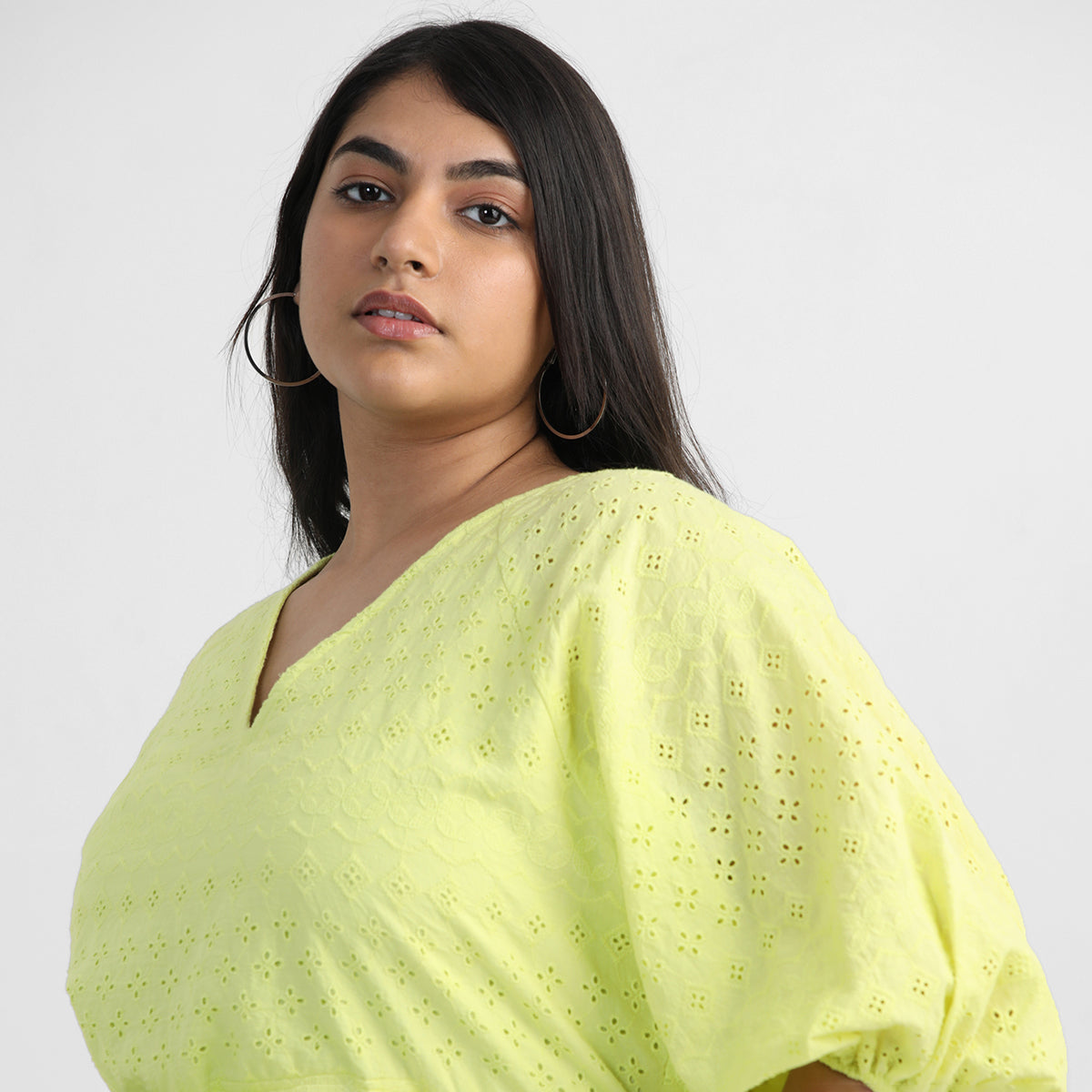 Plus Size Lemon Drop Midi Dress 