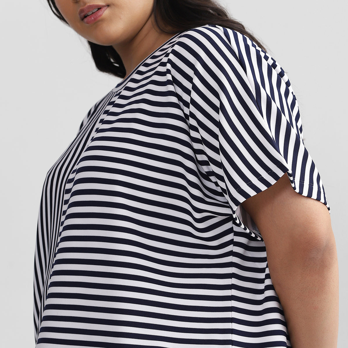 Plus Size Stripes T-shirt 