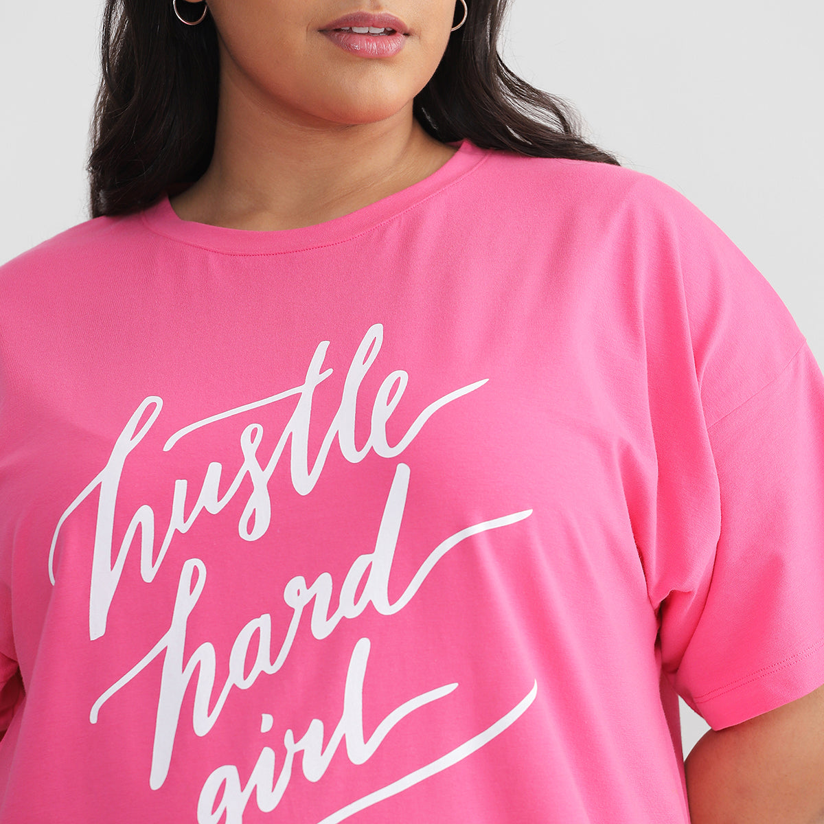 Pink T-shirt for Plus Size Women