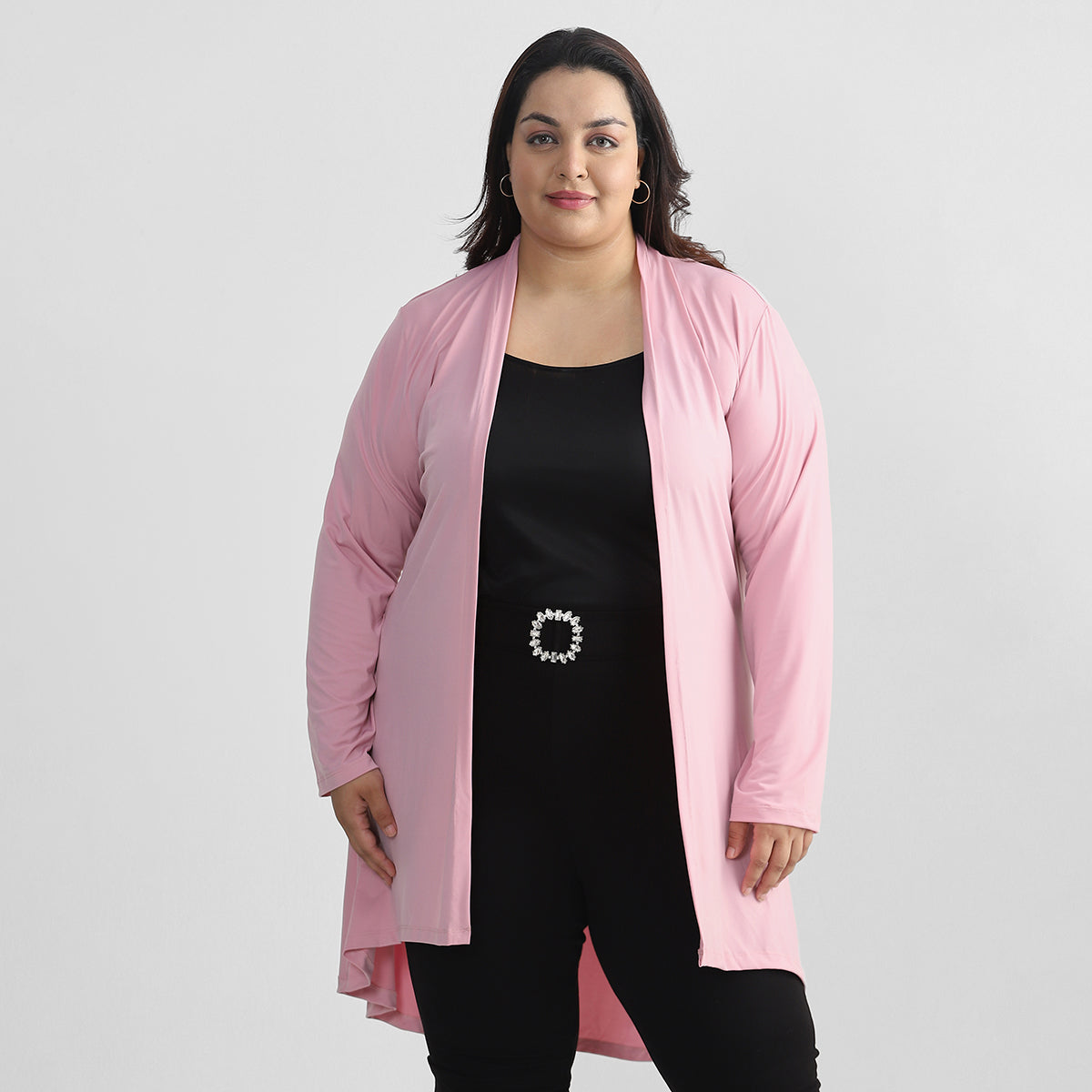 Pink Shrug For Plus Size Women