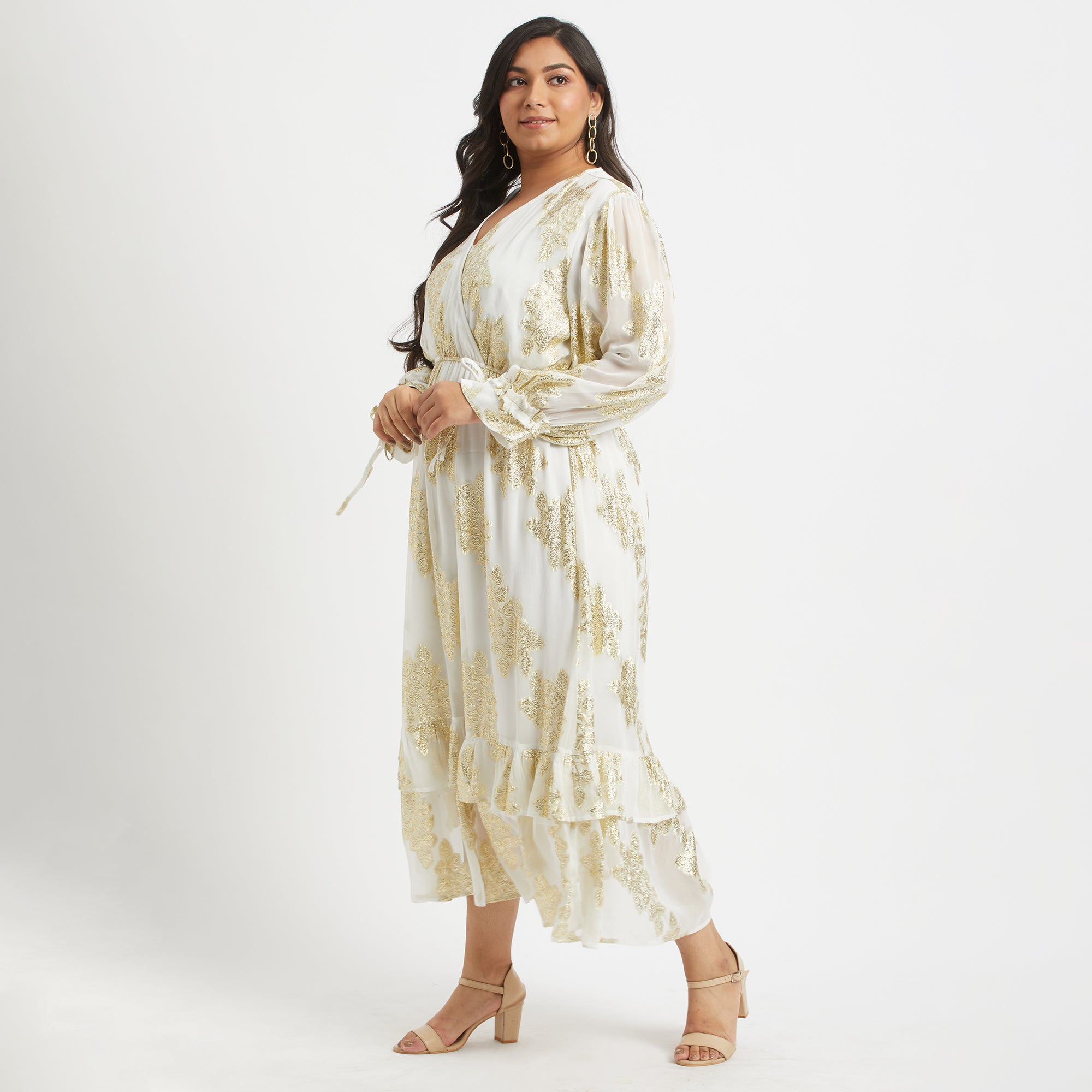 Midnight Dream Burn Out Maxi For Plus Size Women