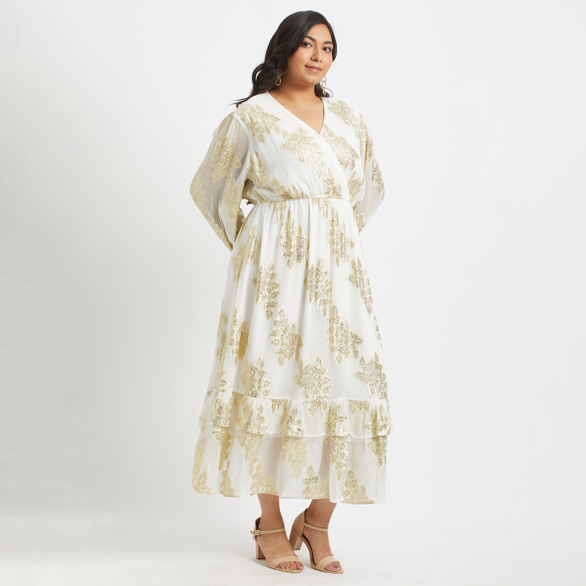 Midnight Dream Burn Out Maxi For Plus Size Women