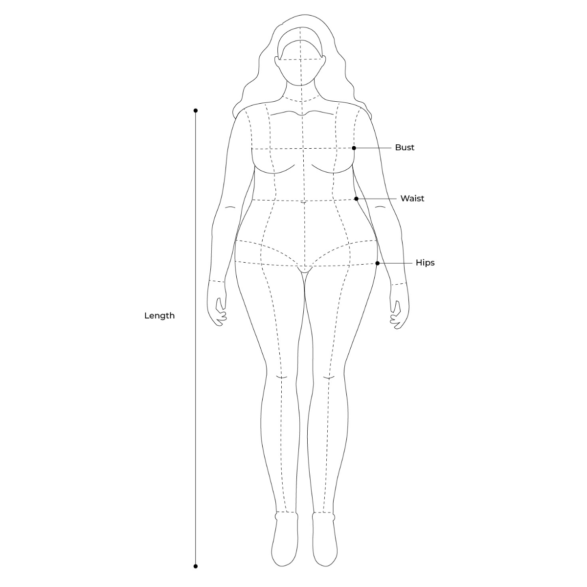 Calae Size Chart for Plus size women