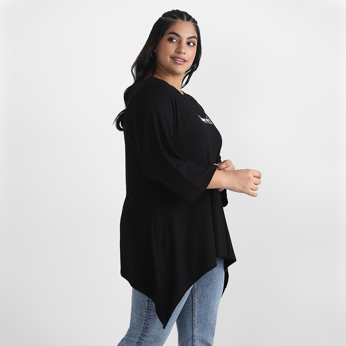 Viscose Jersey Printed Plus Size Top