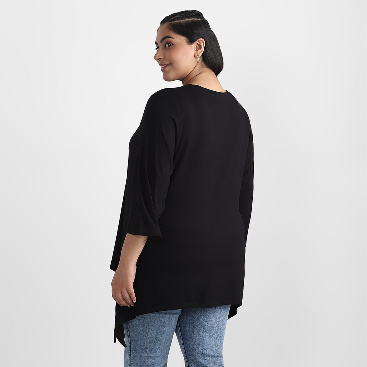 Viscose Jersey Printed Plus Size Top